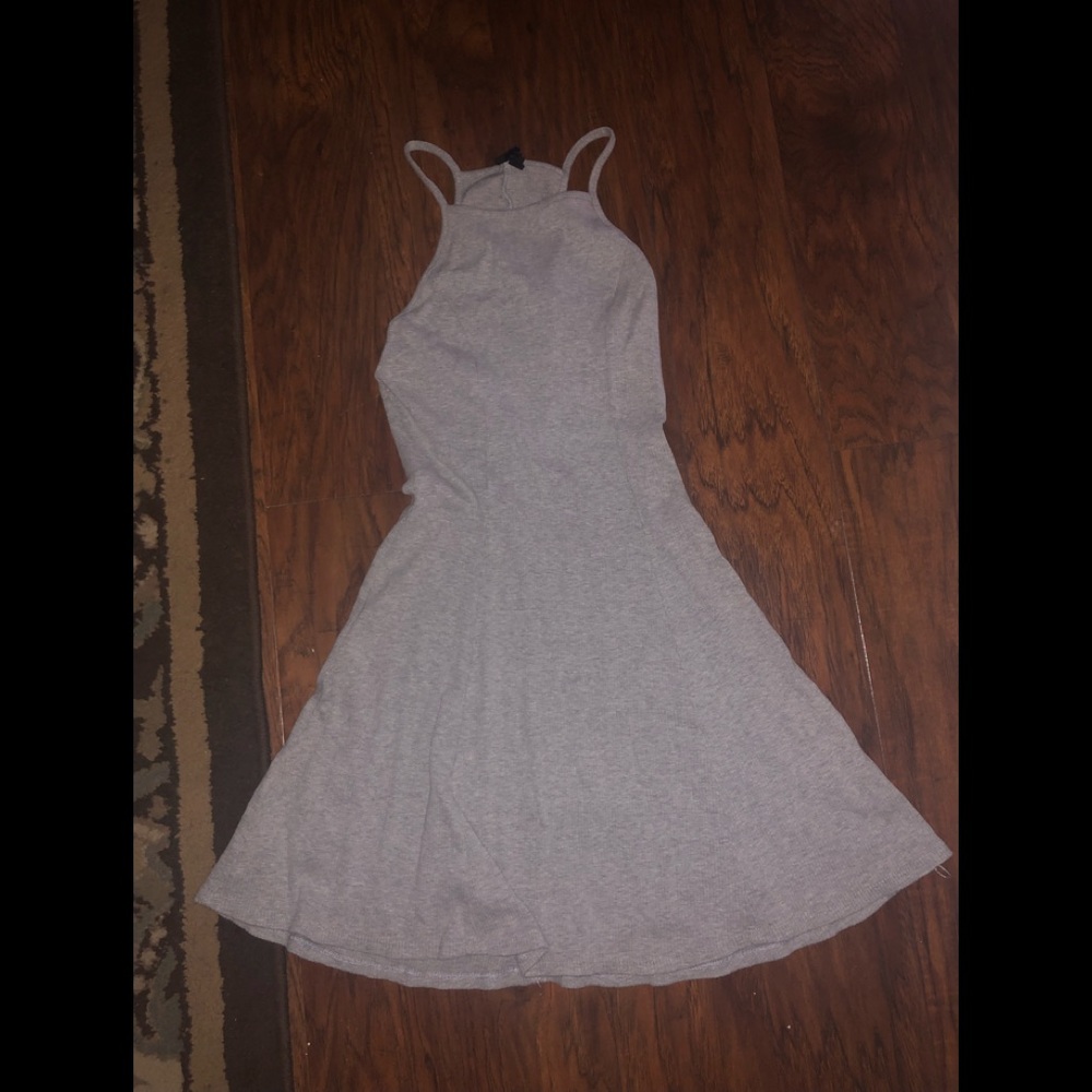 GREY ULTRA FLIRT MEDIUM SKATER SKIRT DRESS